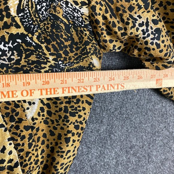 Marguerite Li Silk Bombers Jacket Women's Medium Cheetah Print Full Zip Adults - Picture 4 of 8